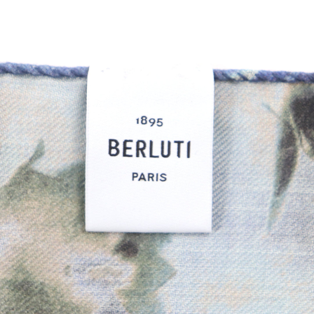 Berluti Stall Main: 70% wool, Main: 30% silk blue mens Used Authentic