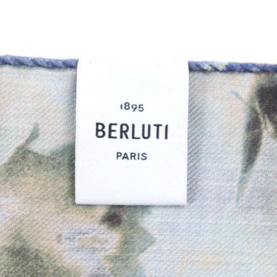 Berluti Stall Main: 70% wool, Main: 30% silk blue mens Used Authentic