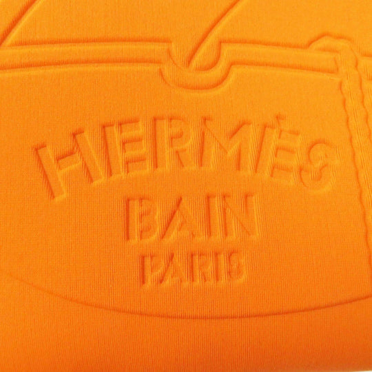 HERMES Pouch Main: Polyamide, Main: Elastane, Lining: Cotton, Part: Leather Orange Neoban Thalassa PM Women Used Authentic