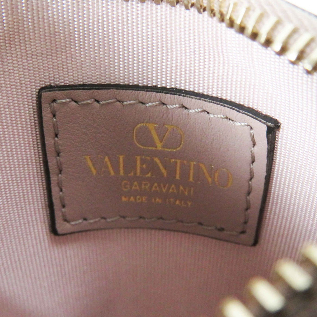 Valentino Garavani Coin case 2W0P0T35 Main: Leather beige Women Used Authentic