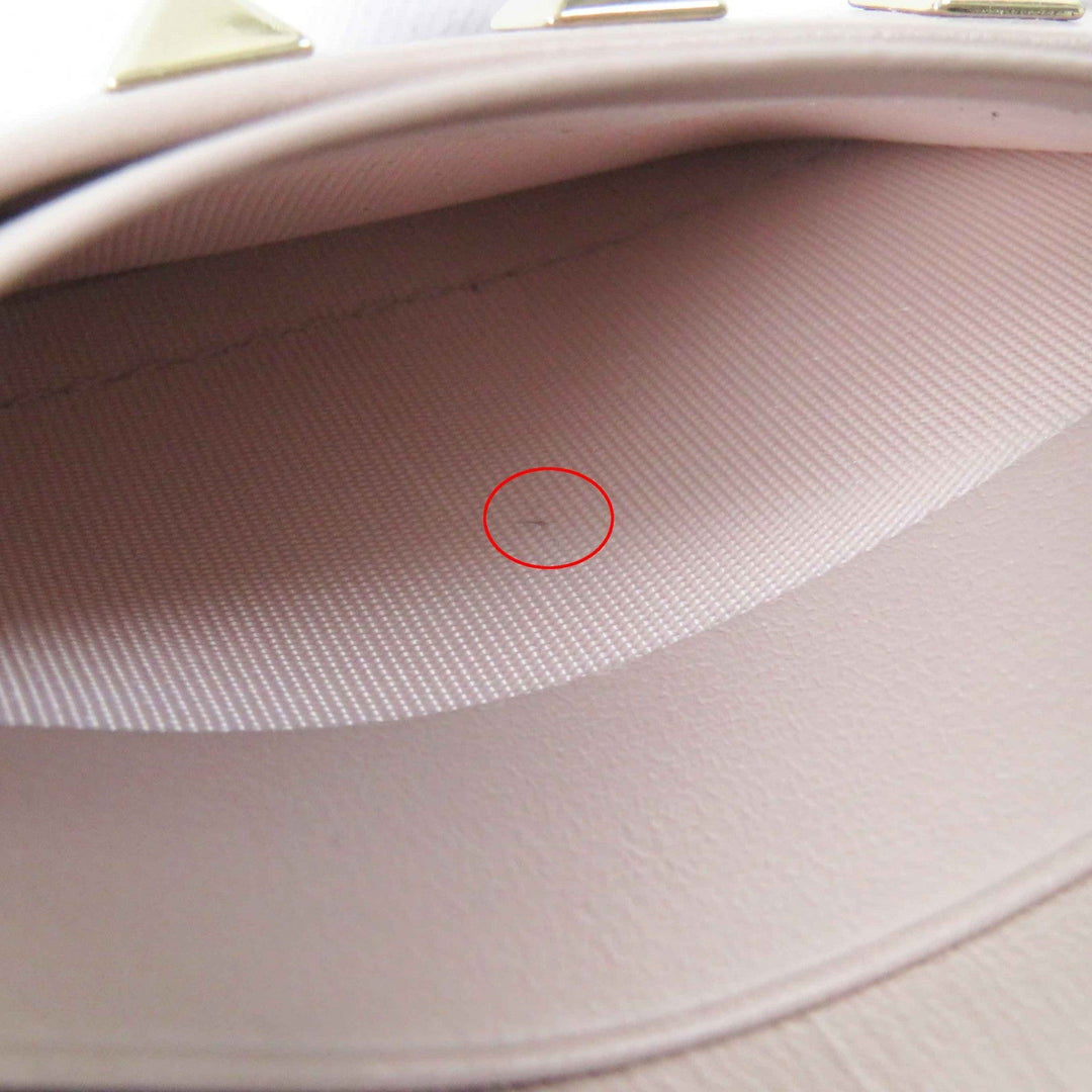 Valentino Garavani Coin case 2W0P0T35 Main: Leather beige Women Used Authentic