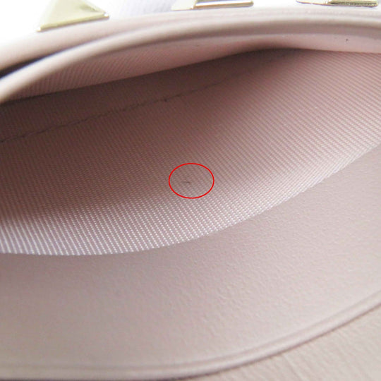 Valentino Garavani Coin case 2W0P0T35 Main: Leather beige Women Used Authentic