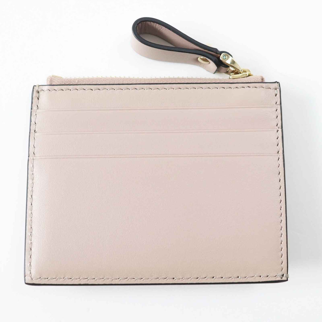 Valentino Garavani Coin case 2W0P0T35 Main: Leather beige Women Used Authentic
