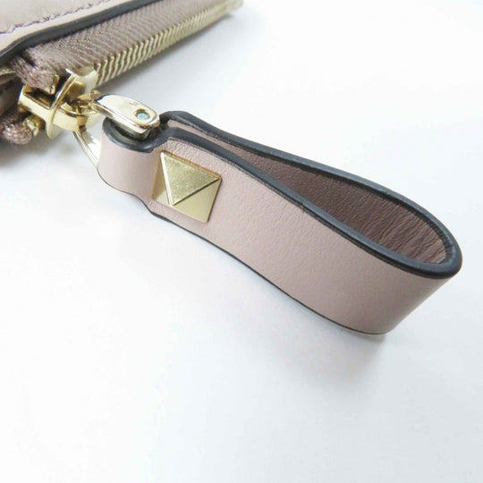 Valentino Garavani Coin case 2W0P0T35 Main: Leather beige Women Used Authentic