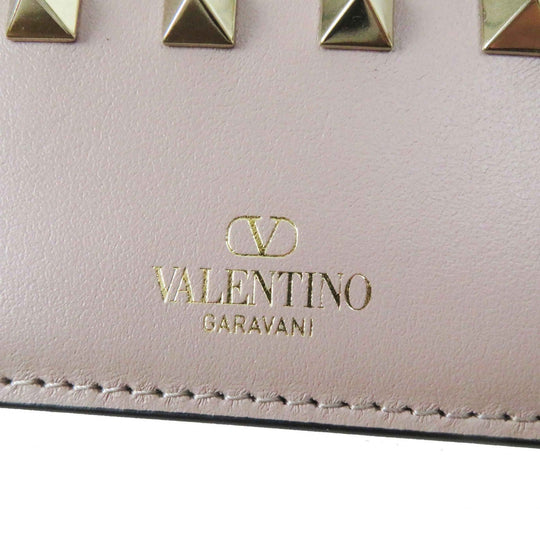 Valentino Garavani Coin case 2W0P0T35 Main: Leather beige Women Used Authentic