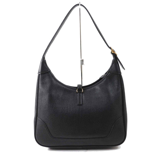 HERMES Shoulder Bag Main: Togo black Trim 31 Women Used Authentic