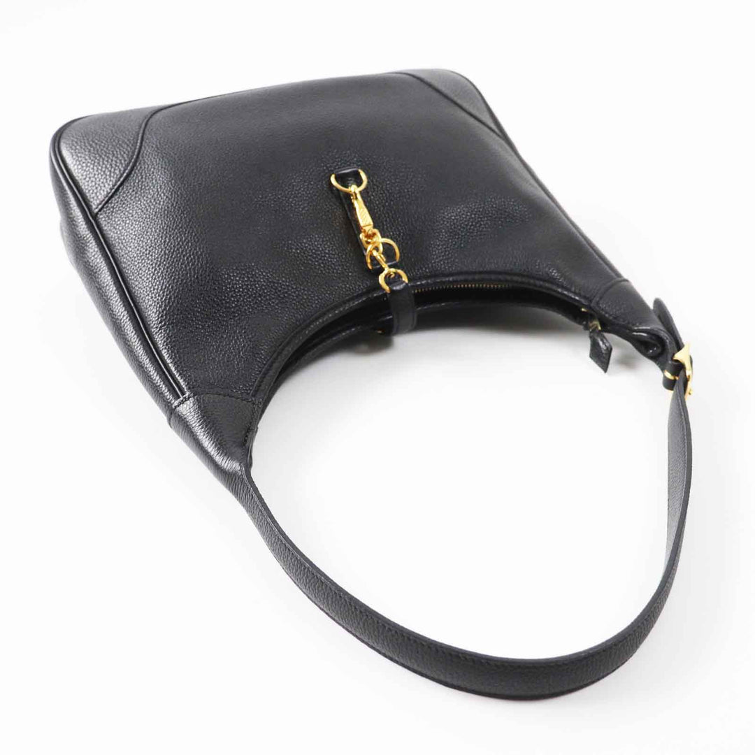 HERMES Shoulder Bag Main: Togo black Trim 31 Women Used Authentic