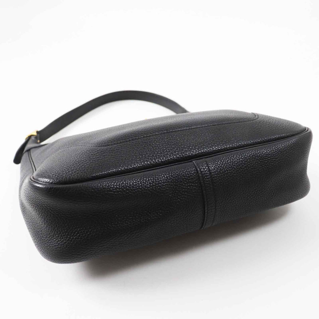 HERMES Shoulder Bag Main: Togo black Trim 31 Women Used Authentic