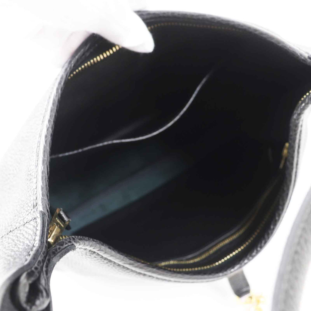 HERMES Shoulder Bag Main: Togo black Trim 31 Women Used Authentic
