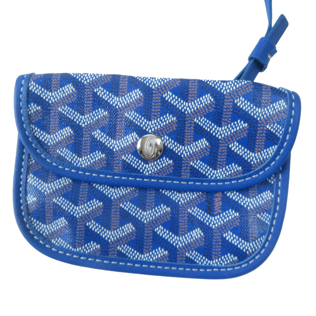 GOYARD Tote Bag Main: Leather sky blue Anju Mini Women Used Authentic