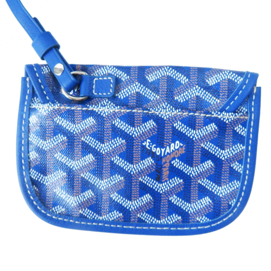 GOYARD Tote Bag Main: Leather sky blue Anju Mini Women Used Authentic