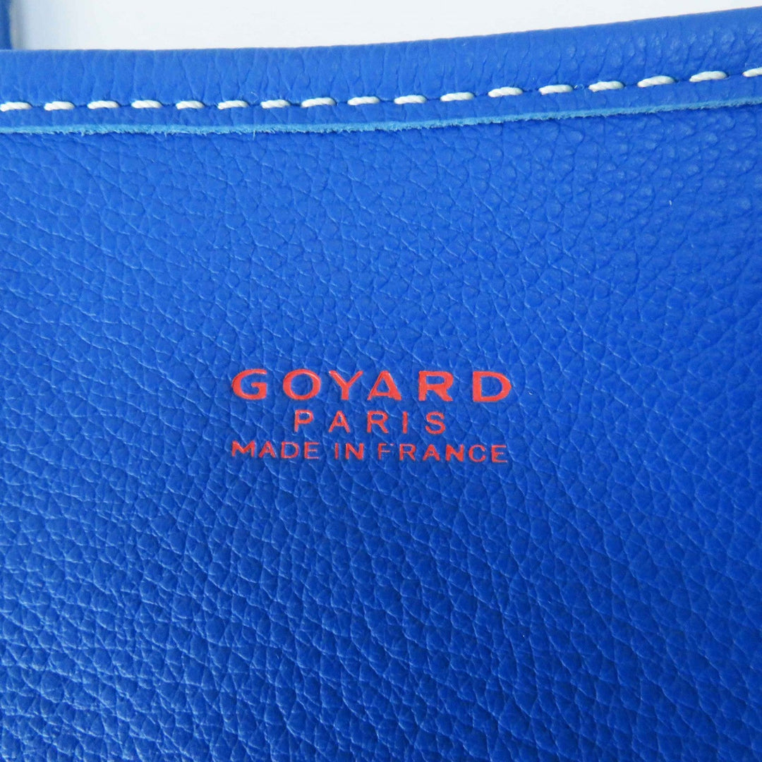 GOYARD Tote Bag Main: Leather sky blue Anju Mini Women Used Authentic