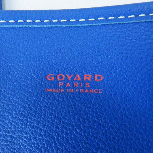 GOYARD Tote Bag Main: Leather sky blue Anju Mini Women Used Authentic
