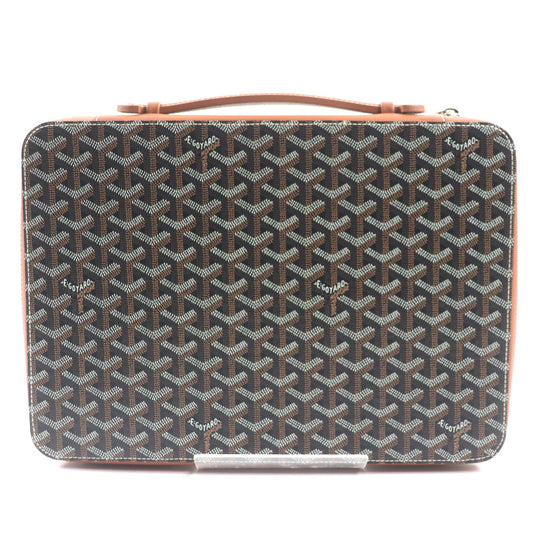 GOYARD Briefcase Main: Leather Brown type Companion Universal A4 mens Used Authentic