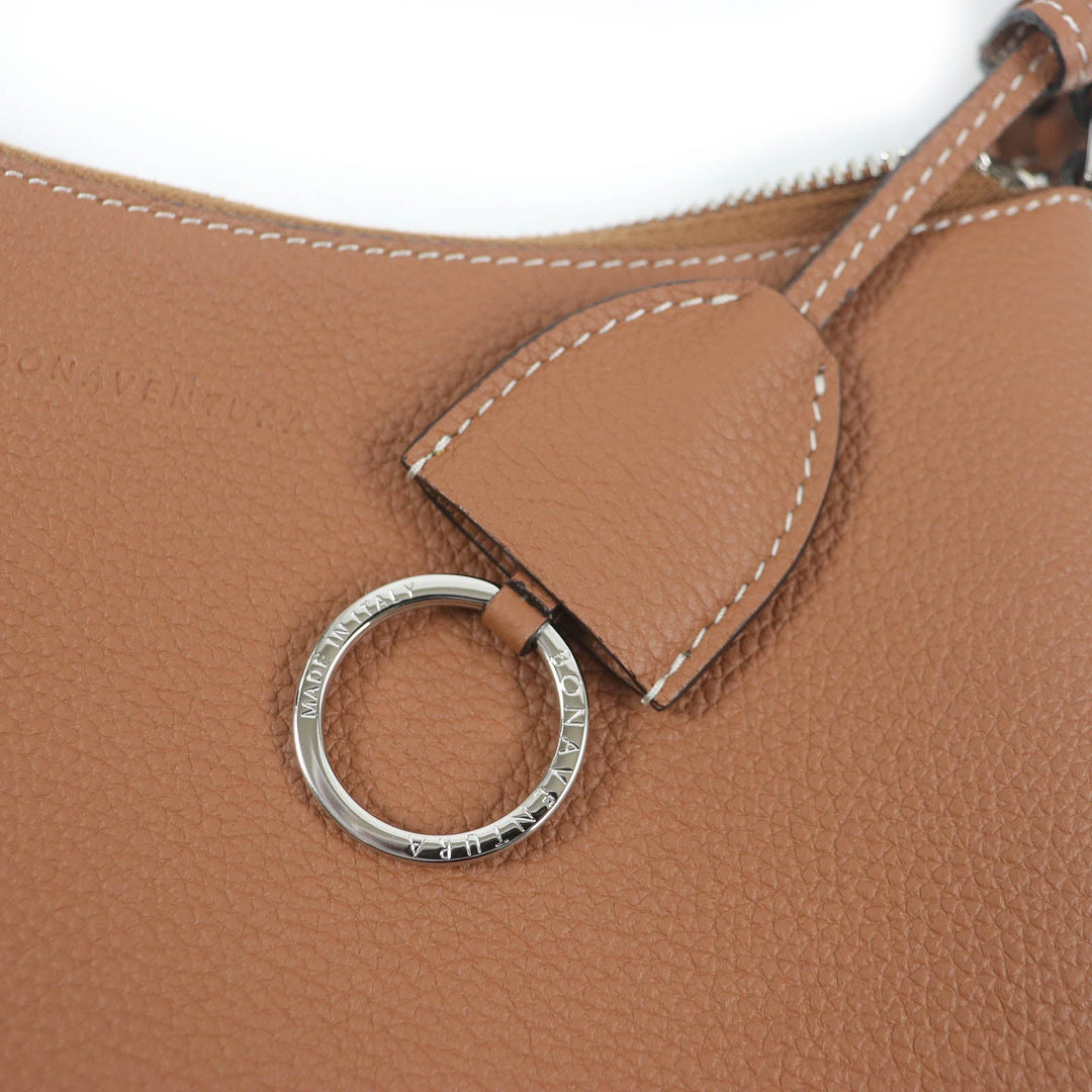 BONAVENTURA Shoulder Bag BMBO1-CM Main: Leather Camel Kiara Women Used Authentic