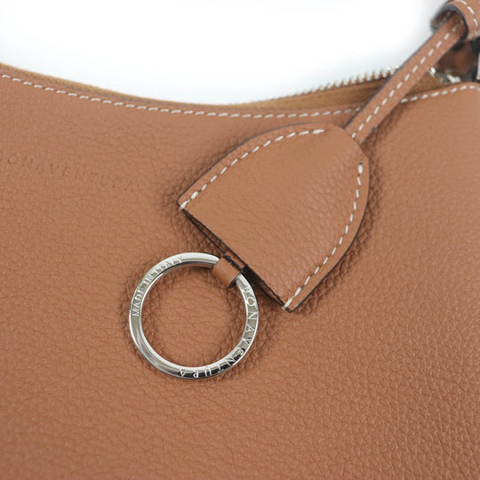 BONAVENTURA Shoulder Bag BMBO1-CM Main: Leather Camel Kiara Women Used Authentic
