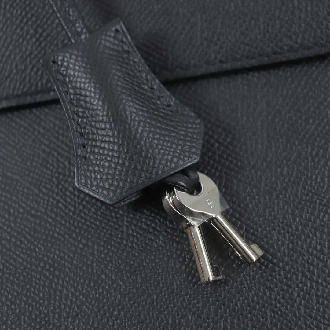 HERMES Briefcase Main: Epsom black Sac Adepeche Lite 1-37 mens Used Authentic