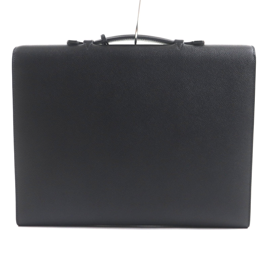 HERMES Briefcase Main: Epsom black Sac Adepeche Lite 1-37 mens Used Authentic