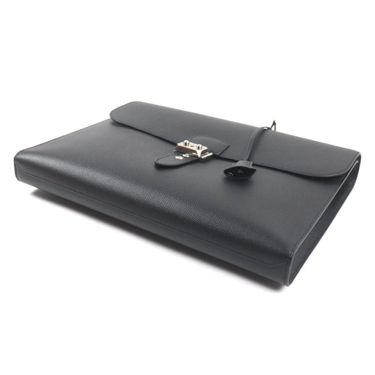 HERMES Briefcase Main: Epsom black Sac Adepeche Lite 1-37 mens Used Authentic