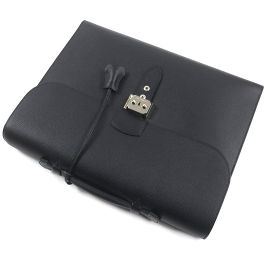 HERMES Briefcase Main: Epsom black Sac Adepeche Lite 1-37 mens Used Authentic