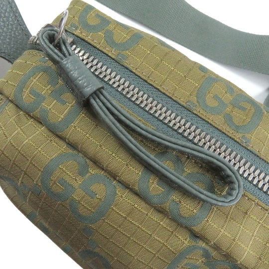 GUCCI Shoulder Bag 767931 Part: Leather khaki mens Used Authentic