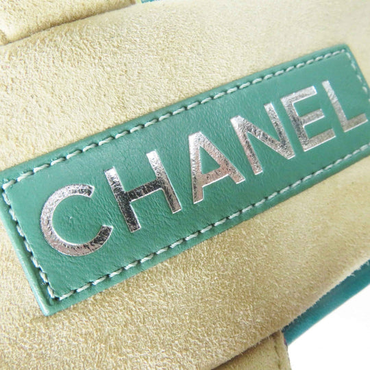 CHANEL Sandals G39812 Tweed, Leather, Cork Multi Wedge sole Women 37 1/2 C Used Authentic