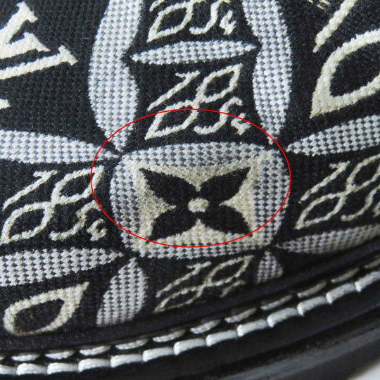 LOUIS VUITTON Ankle boots Jacquard, Leather Multi since 1854 LV Bobble Line Women 39 1/2 Used Authentic