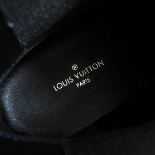 LOUIS VUITTON Ankle boots Jacquard, Leather Multi since 1854 LV Bobble Line Women 39 1/2 Used Authentic