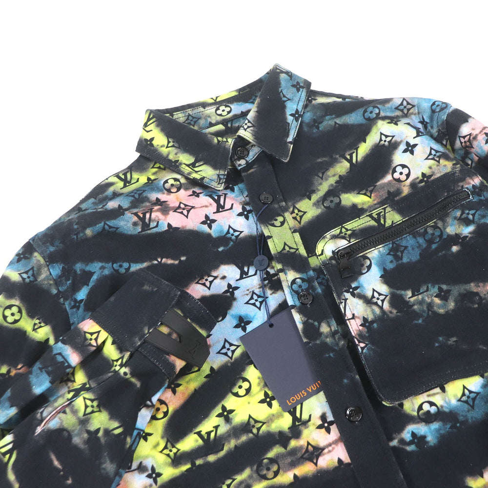LOUIS VUITTON Denim Jacket Main: 100% cotton Black type Multicolor mens L Used Authentic
