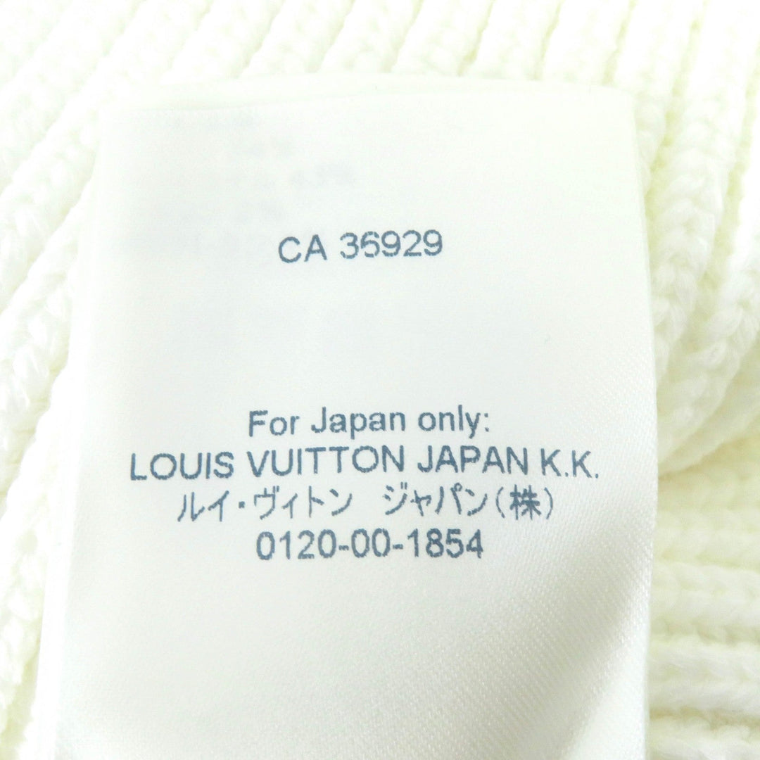 LOUIS VUITTON knit Main: 54% cotton, 43% polyester, 2% polyamide, 1% polyurethane white Nautical Shoulder Detail Knit Women M Used Authentic