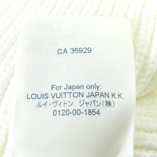 LOUIS VUITTON knit Main: 54% cotton, 43% polyester, 2% polyamide, 1% polyurethane white Nautical Shoulder Detail Knit Women M Used Authentic
