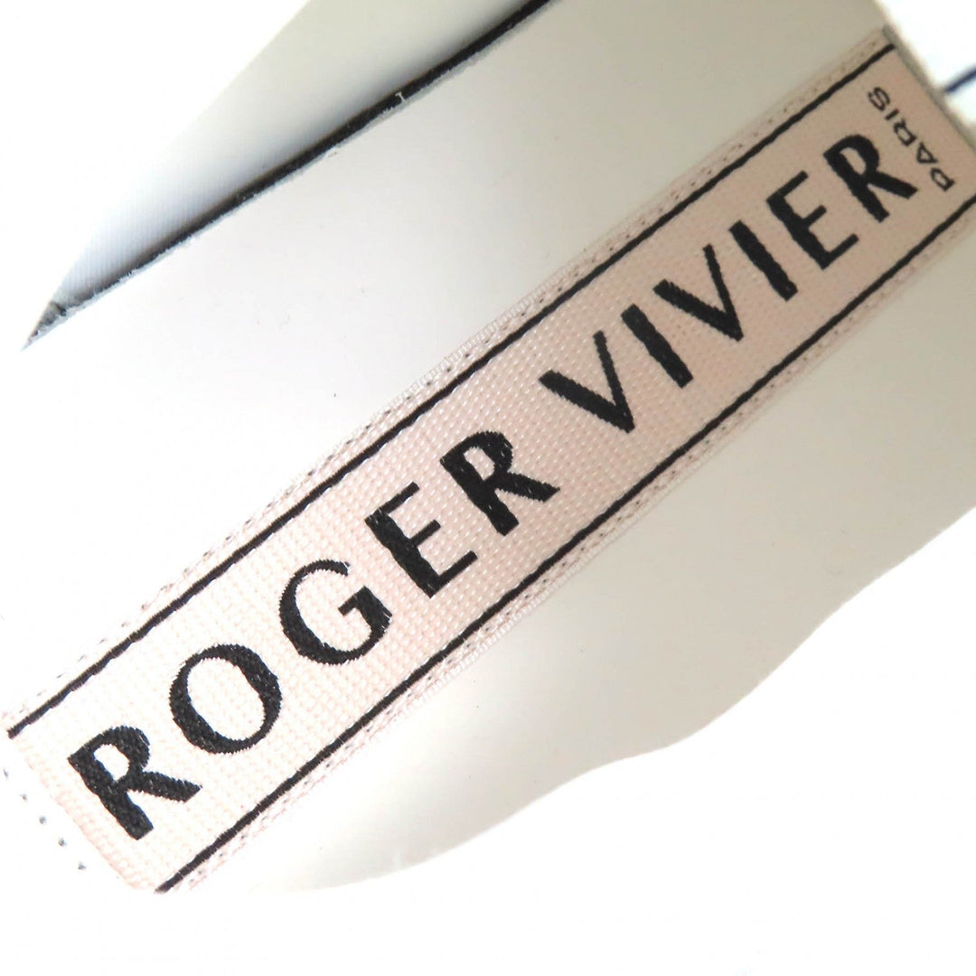 ROGERVIVIER sneakers RVW65732890 leather white VIV GO Women 38 Used Authentic