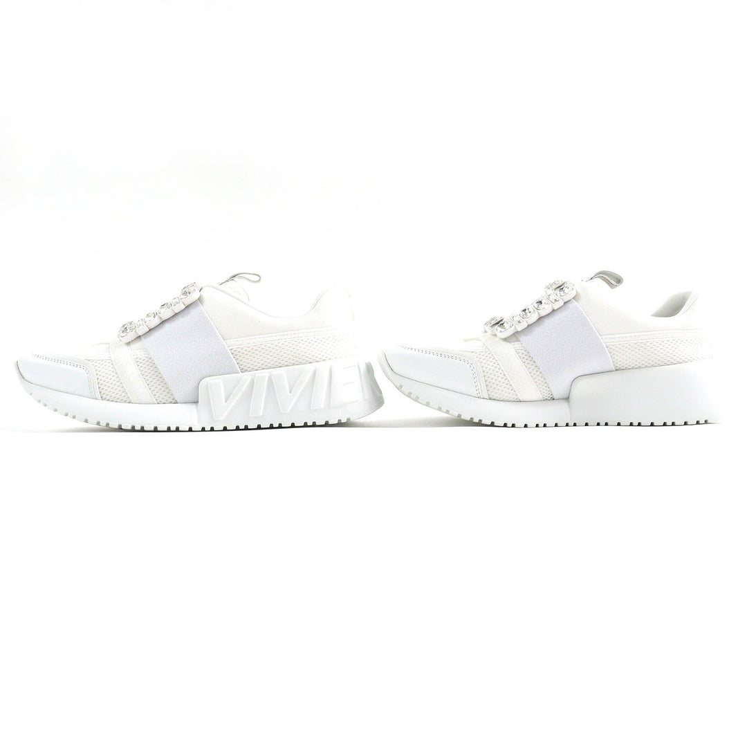 ROGERVIVIER sneakers RVW65732890 leather white VIV GO Women 38 Used Authentic