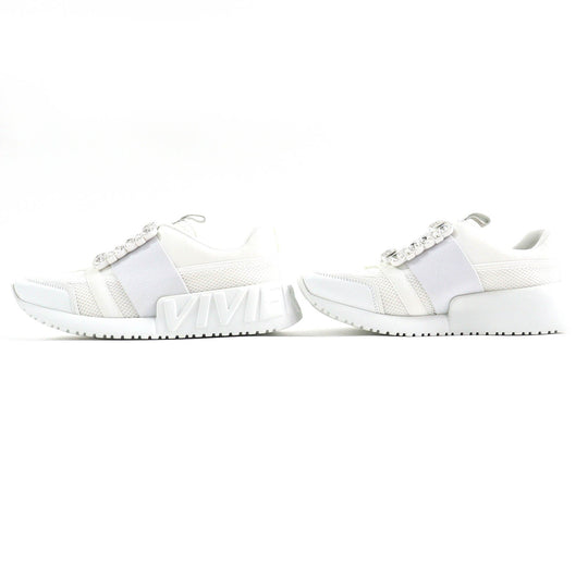 ROGERVIVIER sneakers RVW65732890 leather white VIV GO Women 38 Used Authentic