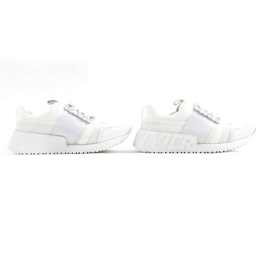 ROGERVIVIER sneakers RVW65732890 leather white VIV GO Women 38 Used Authentic
