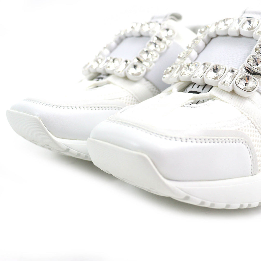 ROGERVIVIER sneakers RVW65732890 leather white VIV GO Women 38 Used Authentic