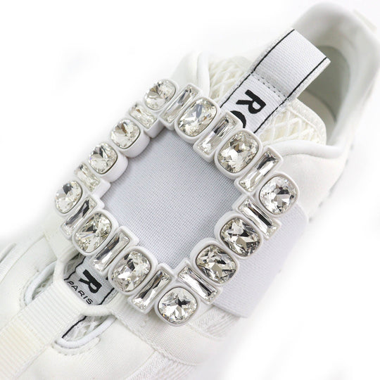ROGERVIVIER sneakers RVW65732890 leather white VIV GO Women 38 Used Authentic