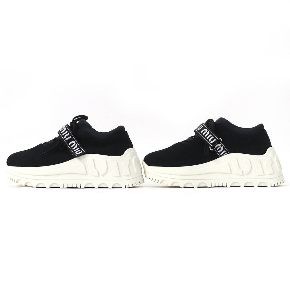 Miu Miu sneakers 760 Chemical Fiber, Rubber Black White 38 1/2