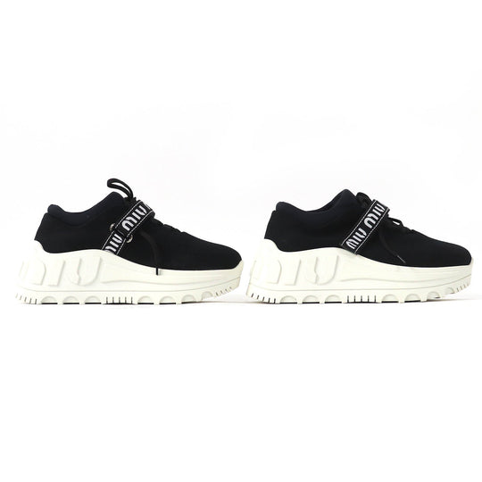 Miu Miu sneakers 760 Chemical Fiber, Rubber Black White 38 1/2