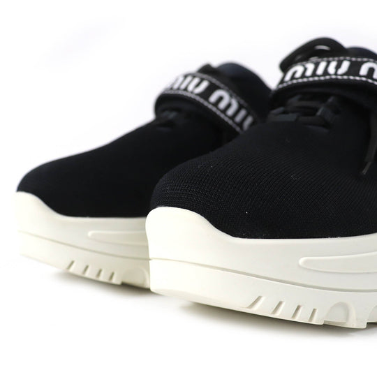 Miu Miu sneakers 760 Chemical Fiber, Rubber Black White 38 1/2