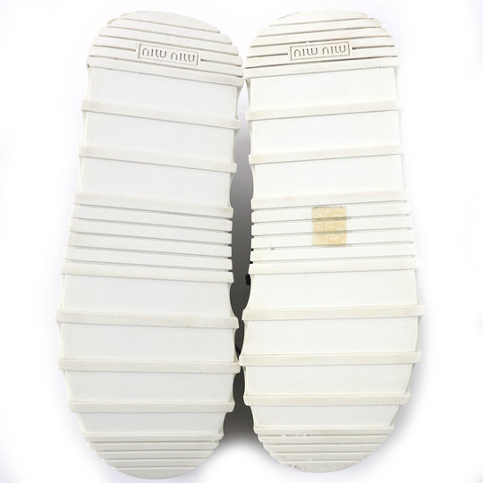Miu Miu sneakers 760 Chemical Fiber, Rubber Black White 38 1/2