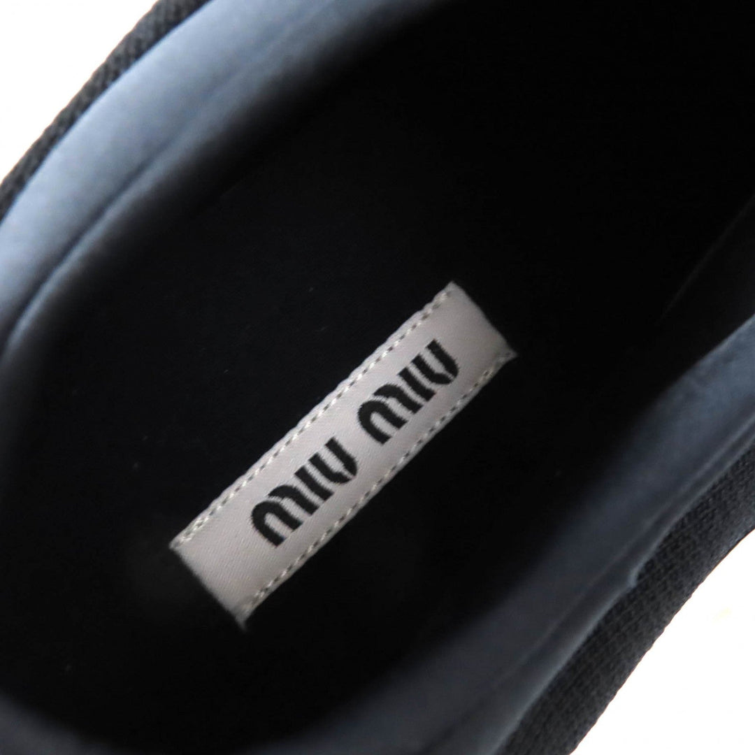 Miu Miu sneakers 760 Chemical Fiber, Rubber Black White 38 1/2