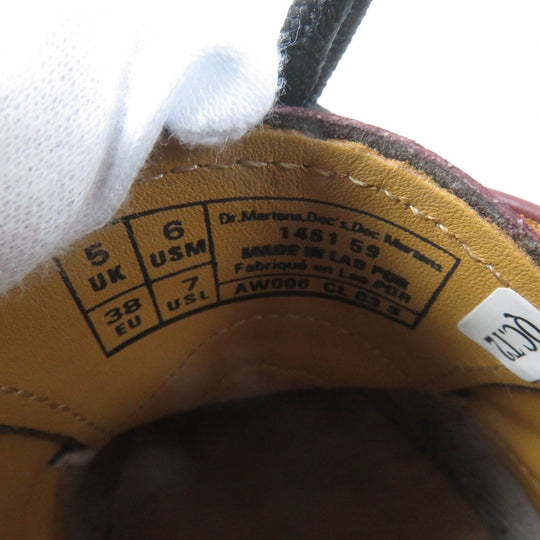 Dr.Martens Leather shoes 1461 59 Main: Smooth leather Bordeaux 3 Hole Gibson Women 38 Used Authentic
