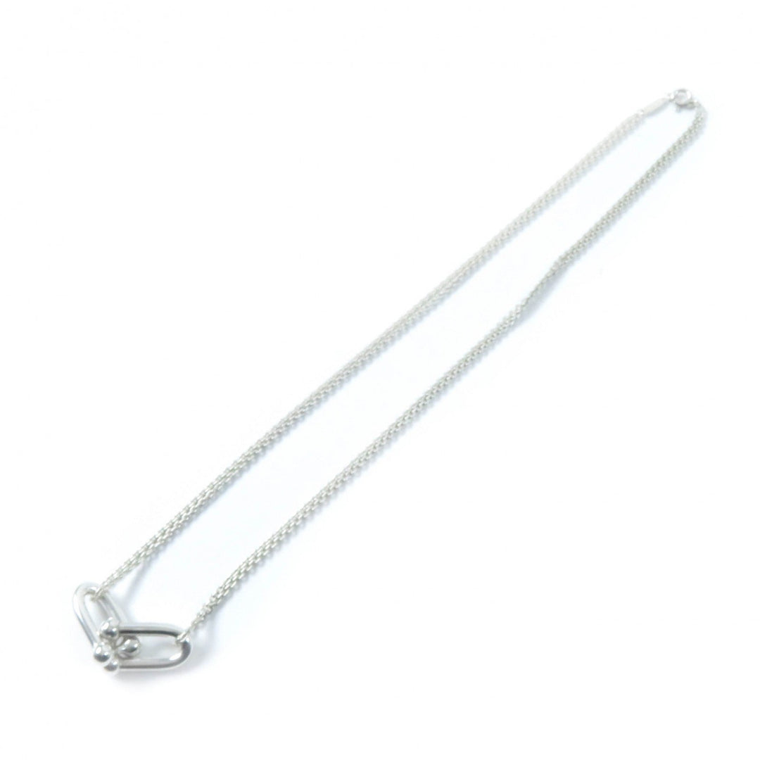 TIFFANY&Co. Necklace Main: AG925 Silver TIFFANY & Co. Hardware Large Double Link Pendant Women Used Authentic