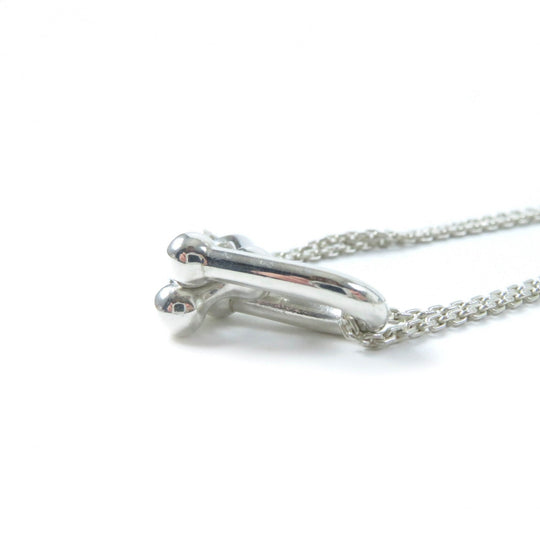 TIFFANY&Co. Necklace Main: AG925 Silver TIFFANY & Co. Hardware Large Double Link Pendant Women Used Authentic
