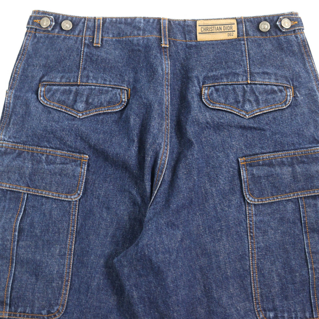 Christian Dior Denim pants 222P02A3524 Main: 100% cotton Indigo blue mens 46 Used Authentic