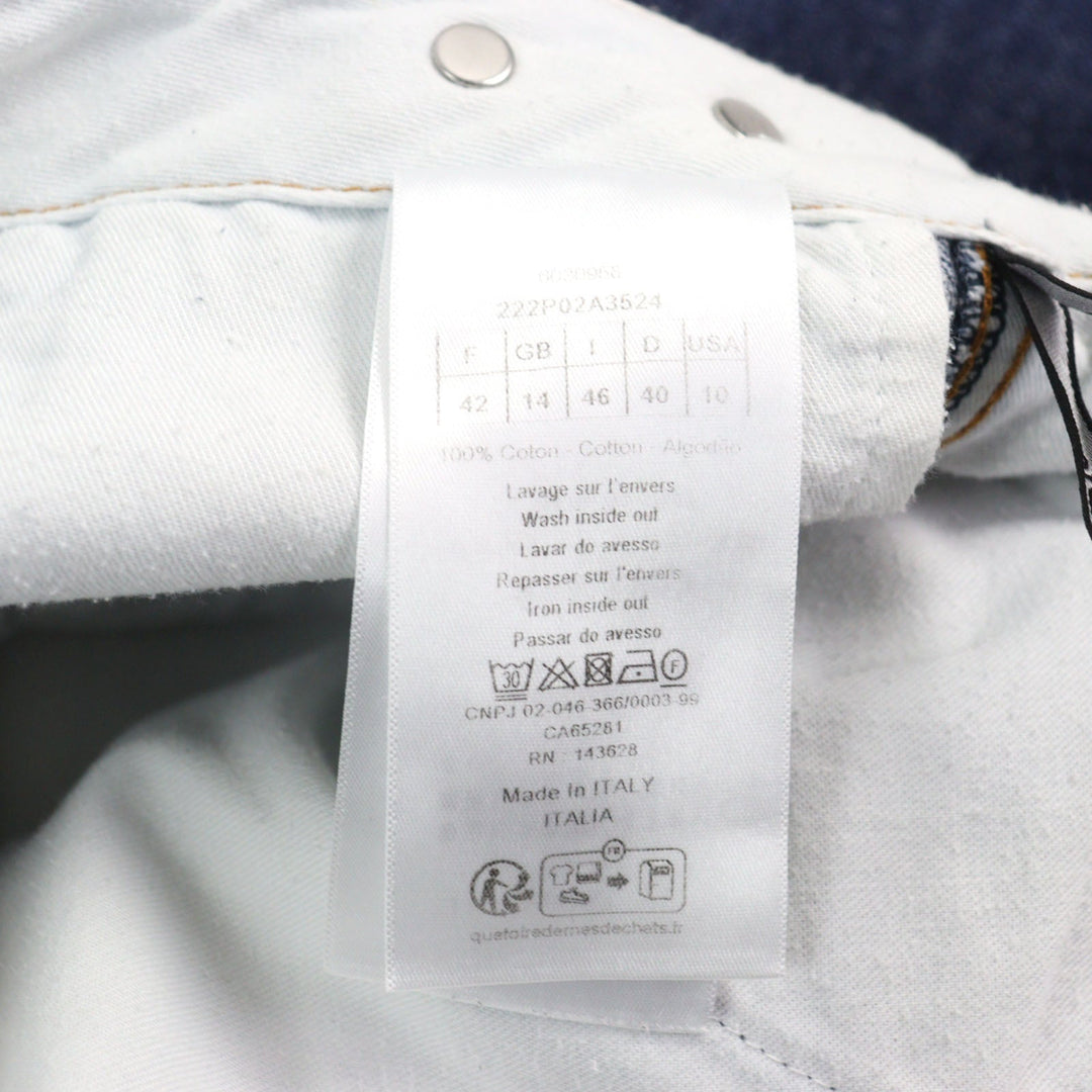 Christian Dior Denim pants 222P02A3524 Main: 100% cotton Indigo blue mens 46 Used Authentic