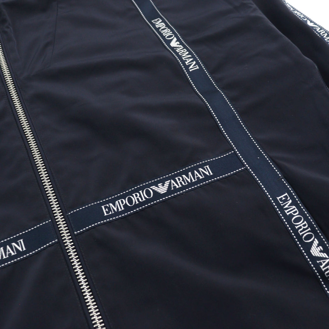 EMPORIO ARMANI Nylon jacket 6H1BL8 Main: 100% polyester, Lining: 100% polyester, Part: 100% polyester Navy white mens 52 Used Authentic