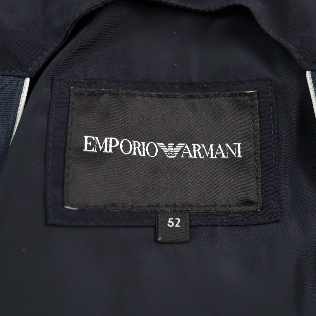 EMPORIO ARMANI Nylon jacket 6H1BL8 Main: 100% polyester, Lining: 100% polyester, Part: 100% polyester Navy white mens 52 Used Authentic
