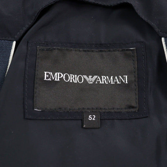 EMPORIO ARMANI Nylon jacket 6H1BL8 Main: 100% polyester, Lining: 100% polyester, Part: 100% polyester Navy white mens 52 Used Authentic